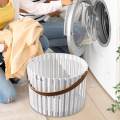 Laundry Basket Portable with Handle Trendy Utility Storage Bins Basket for Organizing 25cmx18cm. 