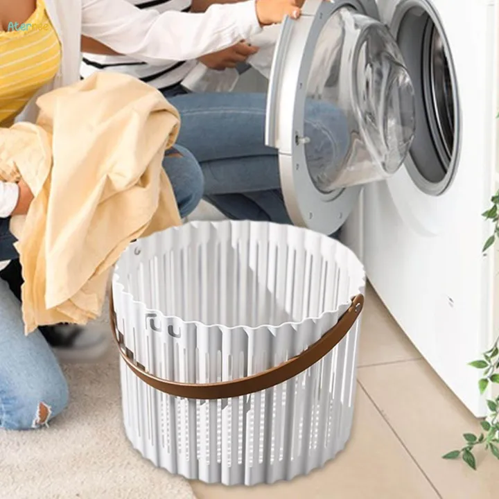 Laundry%20Basket%20Portable%20with%20Handle%20Trendy%20Utility%20Storage%20Bins%20Basket%20for%20Organizing%2025cmx18cm%20-%20Image%203