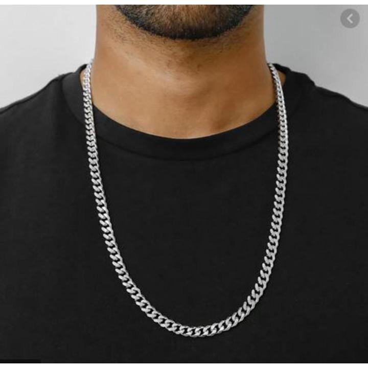 Men's Necklace Stainless Steel Cuban Link Chain