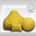 XXL Pear shape bean bag sofa with footrest & pillow combo set. 