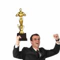 Custom Oscar Trophy Awards Small Gold Man PC Gold-Plated Team Sport Competition Craft Souvenirs Party Celebrations Gifts. 