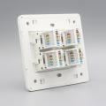 86 Type Four Ports RJ45 Cat5e Network Lan Panel Socket Keystone Faceplate. 