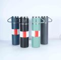 Vacuum Insulated Thermal Flask Set With Cup Set 500ML Stainless Steel Vacuum Flask Gift Set Office Business Style Thermos Bottle Outdoor Hot Water Thermal Insulation Couple Cup. 
