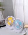 Portable Lightweight 6.5 Inch Mini Rotating Rechargeable Emergency Fan - GB4706-1. 