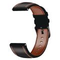 For Huawei Watch GT 3 46mm / GT Runner 22mm Tricolor Stitching Leather Watch Band. 