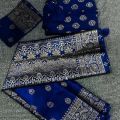 Stylish & fashionable New Matching best JAPANI SILK /Coupple Dress/For Men & Women / Saree +Panjabi+Blawse pc/ (Combo Set)). 