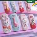 BDYD Premium 3D EVA Pencil Box for Kids | Cartoon Space Unicorn Dinosaur Rabbit Pencil Case | Hard Shell Large Capacity School Stationery Organizer | Birthday Gift for Boys & Girls.