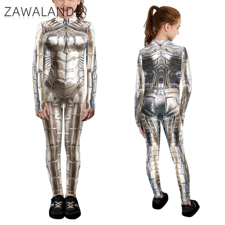 Zawaland%20Child%20Robot%20Costume%20Punk%20Front%20Zipper%20Zentai%20Suit%20Boy%20Girl%203D%20Cosplay%20Party%20Clothes%20Catsuit%20Jumpsuit%20Festival%20Outfit%20-%20Image%206