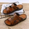 IELGY men's casual beach sandals korean soft sole outer wear. 