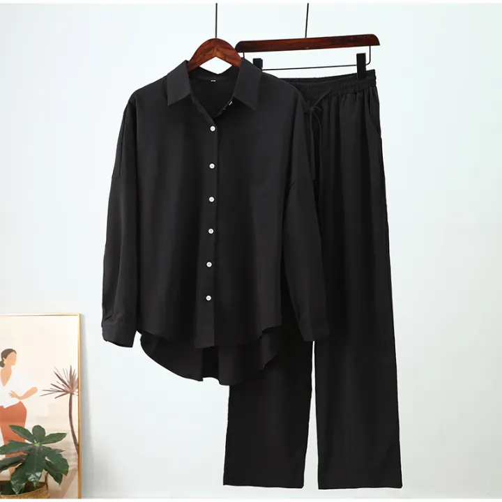 Ladies%20Spring%20Summer%20Blue%20Trouser%20Suit%20Set%20for%20Women%20Office%20Wear%20Chic%20Shirts%20Two%20Piece%20Suit%20Women%20Elegant%20Wide%20Pants%20Outfits%20Tracksuit%20-%20Image%203