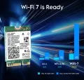 EDUP WiFi7 Intel BE200 Network Card 8774Mbps Wifi Adapter Bluetooth 5.4 Tri Band 2.4G/5G/6GHz BE200NGW M.2 NGFF Wireless Adapter. 