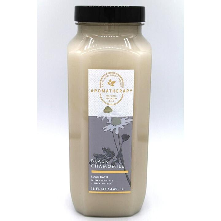 Original_USA made Aromatherapy Luxe Bath BLACK CHAMOMILE 445ml by Bath & Body Works