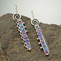 Drop Earrings Fine Workmanship Wave Edge Long Women Earrings. 