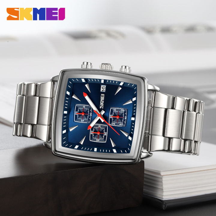 SKMEI Top Brand Luxury Full Steel Watches Mens Casual Time Date Quartz  Wristwatch Sport Watches Clock Male reloj hombre 9331