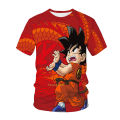 2023 new anime Dragon Ball Sun Wukong 3D printing T-shirt summer fashion casual T-shirt boys and girls unisex children's T-shirt. 