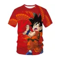 Anime Dragon Ball Son Goku 3D Print Kids T Shirt Summer Fashion Casual T-shirt Boy Girl Unisex Children's Clothing Tshirt Tops. 