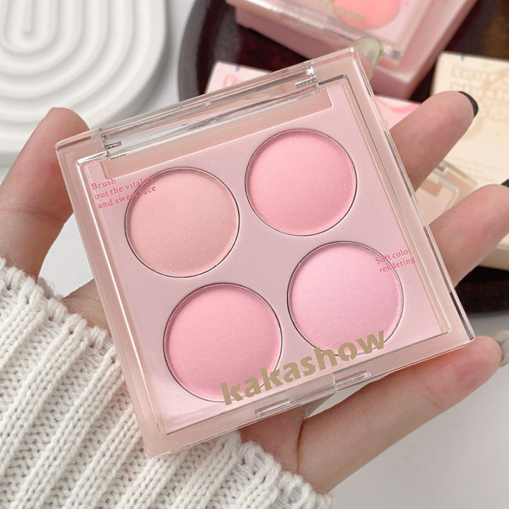 Kakashow%20Summer%20Collection%20Four-Tone%20Blush%20Natural%20Easy%20to%20Blend%20Matte%20Pigment%20Contour%20Palette%20Girly%20Blush%20Rouge%20-%20Image%204