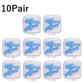 Soft Silicone Earplugs Waterproof Swimming Ear Plugs with Box Reusable Noise Reduction Sleeping Ear Plugs Hearing Protection. 