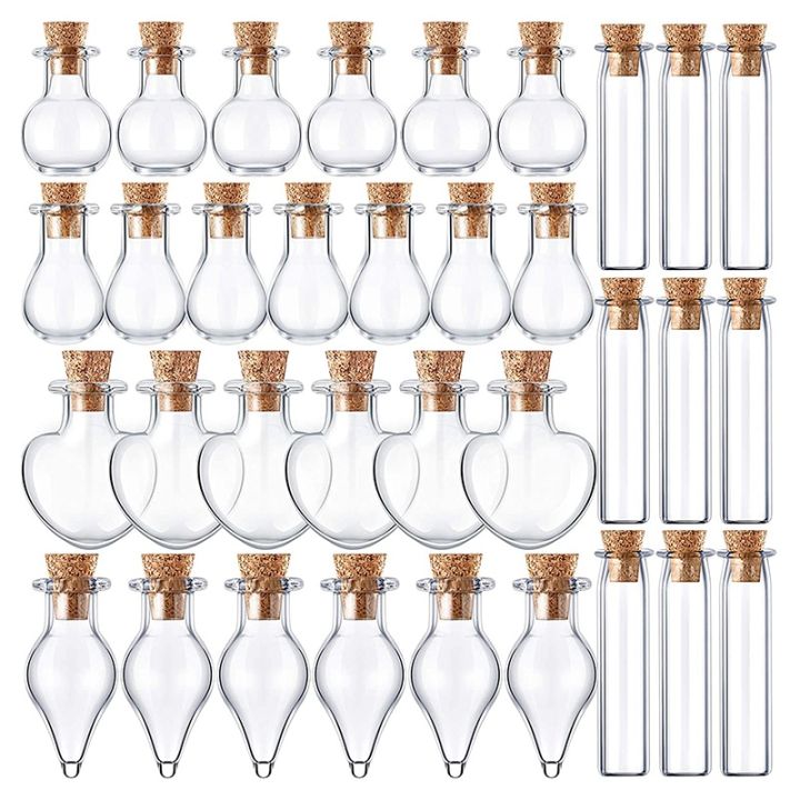 50%20Pieces%20Small%20Mini%20Glass%20Jars%20Bottles%20with%20Cork%20Stoppers%205%20Shapes%20Tiny%20Wishing%20Drifting%20Bottle%20Crafts%20DIY%20Projects%20-%20Image%202