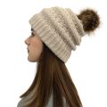 Men Women Winter Fluff Crochet Hat Wool Knit Warm Caps.