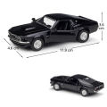 1/36 1969 Ford Mustang Boss 429 Toy Car Model Simulation Alloy Diecast Vehicle Miniature Pull Back Collection Children Gifts. 