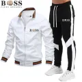 2023 Autumn/Winter BSS FLEXX APPAREL New Men's Jacket Set Casual Set Spliced Pants Baseball Stand Neck Jacket High Quality Jacke. 