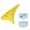 12-hole Resin Ocarina Flute Treble C Tune Introductory Musical Instrument With Music Manual For Beginners. 