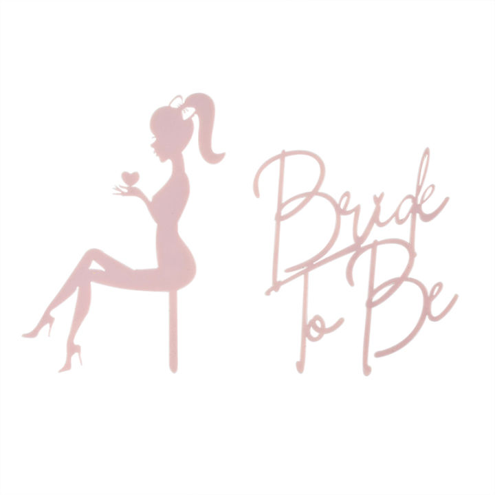2pcs%20Design%20Bride%20To%20Be%20Cake%20Topper%20Rose%20Gold%20Acrylic%20Cake%20Topper%20Girl%20Bachelor%20Wedding%20Bridal%20Engaged%20Dessert%20Baking%20Decoration%20Maoxia%20Maoxia%20-%20Image%207