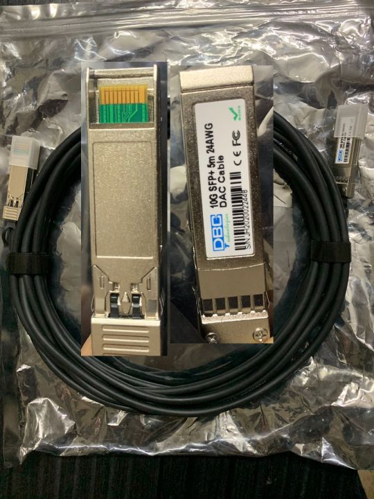 DBC Original 10G SFP+ Twinax Cable, Direct Attach Copper(DAC) 10GBASE SFP Passive Cable for SFP