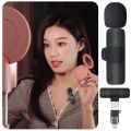 K8 Wireless Microphone Professional Lapel Lavalier Microphone Remove Noise For Type C Microphone. 