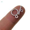 100 Sets Jewelry Clasp Connector OT Toggle Clasp Round Circle& Bar Engraved. 