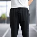 Men's Summer Spring Casual Fashion Quick Dry Breathable Solid color Pants Male Lightweight Street Fitness Joggers Trousers. 