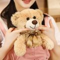 New Arrive 7 Colors 35cm Cute Bow Tie Teddy Bear Plush Toy Doll For Children Gift.