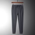 Kan Ice Silk Men'S Summer Ultra Thin Quick Drying Srts Leisure 9-int Pants Trend Loose Large Air Conditioning Trousers. 