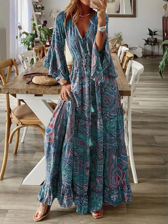 Bohemian%20Beach%20Maxi%20Dress%20Women%20Spring%20Summer%20Vintage%20Floral%20Print%20Long%20Dresses%20For%20Women%20Holiday%20Boho%20Elegant%20Ladies%20Vestidos%20-%20Image%202