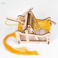 Kids DIY Traditional Wooden Weaving Loom Craft Yarn Hand Knitting Machine. 