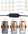 Universal Selfie Ring Light with Flexible Mobile Phone Holder Lazy Bracket Desk Lamp LED Light for Live Stream Office Kitchen. 
