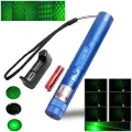 Green Laser Pointer jd 303 with Adjustable Focus Star Lens 100mw. 