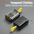18650 Battery Charger Case Cool DIY Power Bank Box Fast Charging Case With Night Light Charging Power Bank Case.