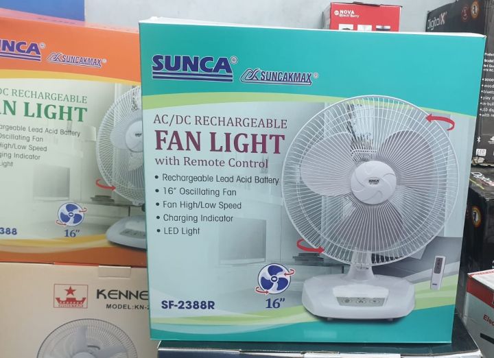 Sunka Fan Rechargeable Fan Sunca With Remote 16
