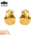 Carat European American Retro Earrings Chic Irregular Bud Shape Earrings for Women Anti-rust Alloy Simple Style Perfect for Dating Travel Ear Jewelry for Ladies. 