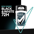 Degree Men Ultraclear Black + White 72H Antiperspirant Deodorant Stick - 76g. 