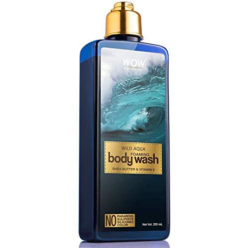 Wow Skin Science Wild Aqua Foaming Body Wash - No Parabens, Sulphate, Silicones Color, 250 Ml (FROM INDIA SAB)