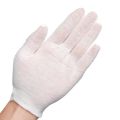 1Pair White Cotton Gloves Labor Protection Gloves for Jewelry Appreciation Thin Medium Cleaning Gardening Etiquette Supplies. 