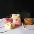 Cute Kids Girls soft Faux Fur Bow-knot bag Fluff Mini Plush Shoulder Bag Crossbody Bags Soft Fur Handbags Bag Purse 5 colors. 