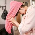 Dry Hair Cap Microfiber Quick Towel Magic Hair Towel Wrapped Towel - Towel. 