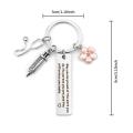 Engraved Nurse gifts Cute Personalized Inspirational Nurse keychains Customized Nurse graduation gifts for Nurses Nursing.