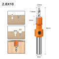 【3C VictoryEagle】8mm Drill Bits 8/10mm Countersink Router Bit Set Screw Extractor Remon Demolition for Wood Milling Portability. 