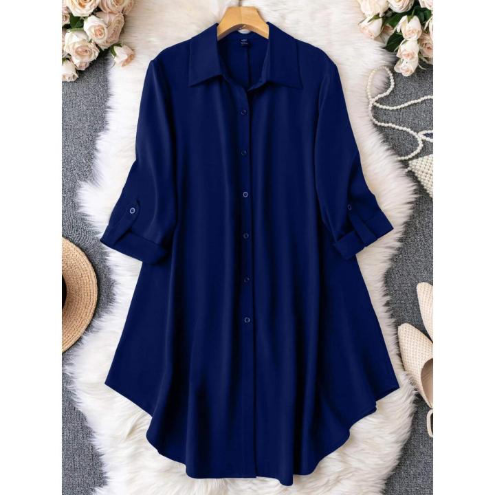 dark blue high neck dress Cerina High Neck Mini Dress main image 0