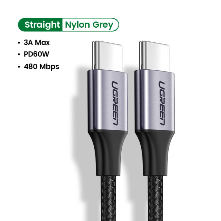 UGREEN%202%20Pack%20USB%20C%20to%20USB%20Type%20C%20Cable%2060W%20for%20Samsung%20MacBook%20iPad%20Pro%20USB%20Type%20C%20Charging%20Cable%203A%20Quick%20Charge%204.0%20USB%20C%20-%20Image%207